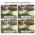 thumbnail image 7 of ODIKA 4'x6' Washable Area Rug Muted Olive Green Fishing Fish Vintage Rustic Angler Scene with Trout Motifs for Dorm Room, Small Living Stain Resistant Low Profile, Easy Care, 7 of 7