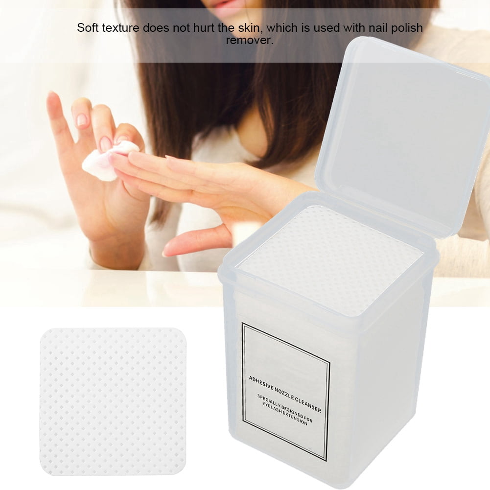 Fugacal 200Pcs/Set Nail Cotton Pad Paper Manicure Polish Gel Remover Cleaner Wipe Lint Free Cotton Pad, Nail Cleaner Pad,Nail Cotton Pad