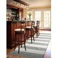 thumbnail image 7 of Unique Loom Chindi Rag Collection Area Rug - Striped (2' 2" x 8' Runner Gray/Ivory), 7 of 7