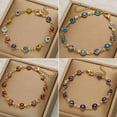 thumbnail image 6 of EOEMY 6mm Evil Eye Lucky Bracelet Chain Adjustable Women Charm Turkish Wholesale Gifts-Blue, 6 of 9