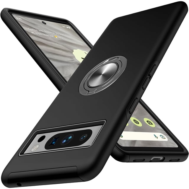 MYKOMI for Google Pixel 8 Pro Case, Tough Rugged Shockproof Protective Pixel 8 Pro Phone Case with Metal Ring Kickstand for Google 8 Pro Case