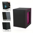 thumbnail image 4 of Magnetic Card Storage Box, PU Leather Card Deck Box for 120 Single Sleeved Cards, Rain Proof, Double Layer Construction, 4 of 7
