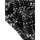 thumbnail image 5 of Vestido a cuadros sin mangas con cuello redondo y botones vintage elegante para mujer Negro M, 5 of 5