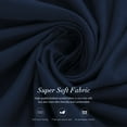 thumbnail image 5 of Subrtex Elastic Wrap Around Bed Skirt Dust Ruffle Smooth Soft Bed Frame Cover 15-inch Drop (Queen, Navy), 5 of 6
