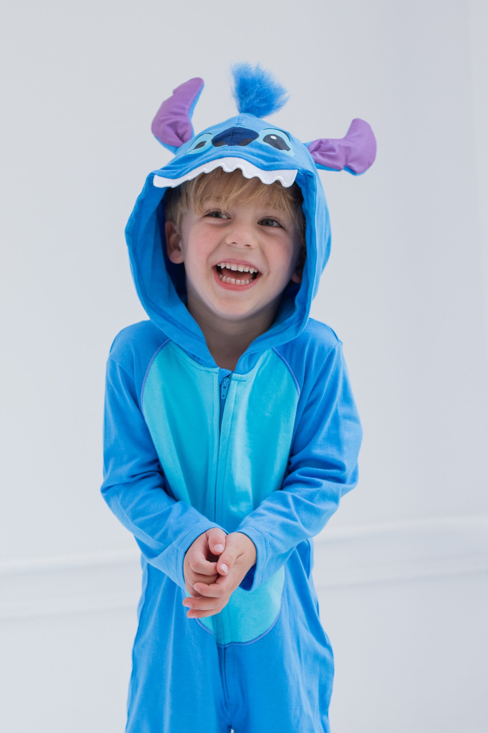 Disney Lilo & Stitch Infant Baby Boys Zip Up Coverall Blue 18 Months
