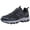 Black, variant on WEAIXIMIUNG Dress Sneakers for Men 11 Wide Men Sports Shoes Fashionable Couple Style Mesh Breathable Thick Sole Comfortable Outdoor Hiking Shoes Hiking Travel Shoes