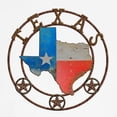 thumbnail image 3 of CafePress - Texas Wrought Iron Barn Art T Shirt - 100% Cotton Ringed T-Shirt, 3 of 4