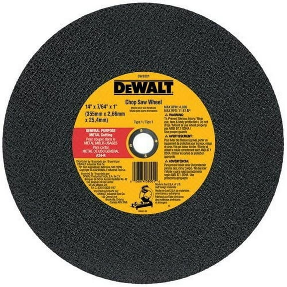 Dewalt Abrasive 14" Cut Off Wheel - 10 Pack
