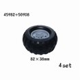 thumbnail image 1 of MOC Technical Tire Wheel Cross Hole Set Motorcycle Tyre & Rim Car Truck Wheels Hub Bricks Construction Building Blocks 45982-56908-4set, 1 of 6