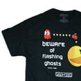 thumbnail image 3 of Pac-Man "Beware of Flashing Ghosts" Men's Black T-Shirt (Medium), 3 of 4