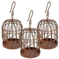 thumbnail image 3 of 3pcs Mini House Birdcage Small Bird Cage Tiny House Bird Cage Mini Birdcage Ornament, 3 of 9