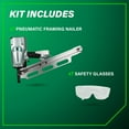thumbnail image 5 of Metabo HPT NR83A5S1M Pneumatic Framing Nailer Nail Gun, 3 Piece, 5 of 8