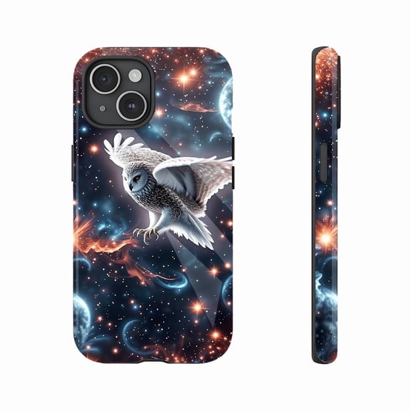 Stunning Galaxy Owl Phone Case – Stylish Shockproof Design for Trendy Users, Compatible with iPhone 11/12/13/14/15/16 (Pro Max/Plus)