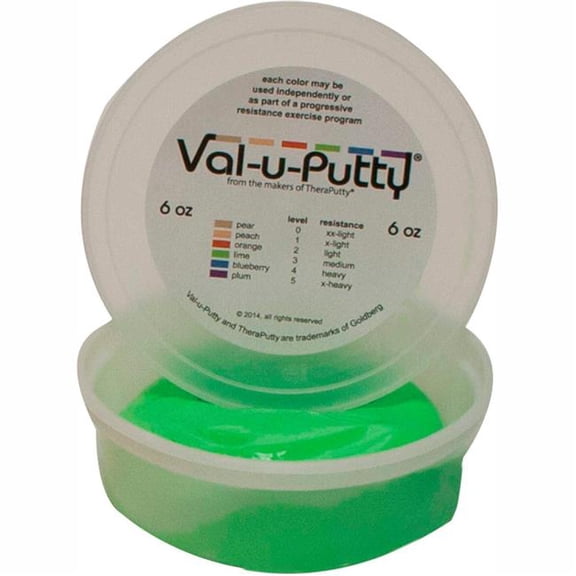 Fabrication B2176918 Val-U-Putty Exercise Putty - Lime - Medium - 6 oz