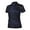 Navy/Black, variant on Monterey Club Women's Short Sleeve Two Tone Dot Printed Golf Polo Shirt #2604