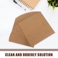 thumbnail image 3 of Raindrops 20Pcs Light Brown Kraft Paper Envelopes Square Shape for Office Storage and Invitation Cards, 3 of 6