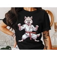 thumbnail image 3 of Funny Wolf Kung Fu Karate Judo Taekwondo Martial Art Gift T-Shirt Howling Wolf Martial Art Birthday Holiday Present Men Women Kids Tshirt, 3 of 10