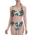 thumbnail image 2 of Picia Labrador Retriever Dog Women's High Waisted Bikini Scoop Neck Swimsuit Two Pieces Bathing Suit-Medium, 2 of 8