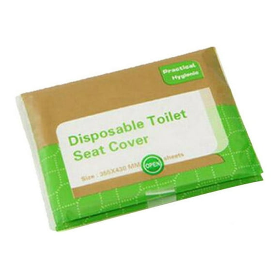 Toilet Seat Covers Paper,Toilet Seat Covers,Disposable Travel 10 count,Faster use-Sticker free,Waterproof,Disposable Toilet Seat Cover for Adults,Individually for Public Restroom/Airplane(Green)