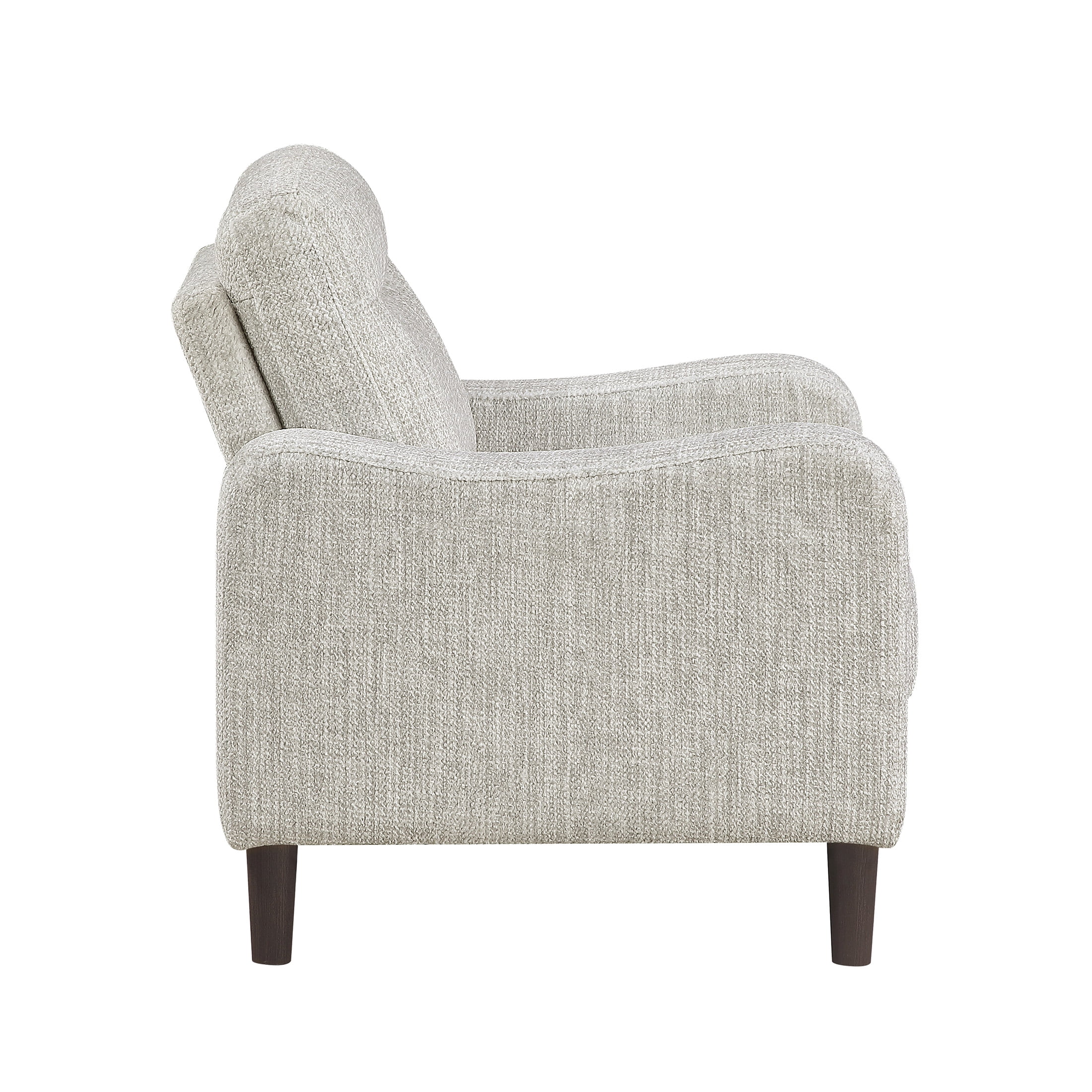 OakvillePark Ravello Chenille Chair with Sloped Track Arms, Taupe