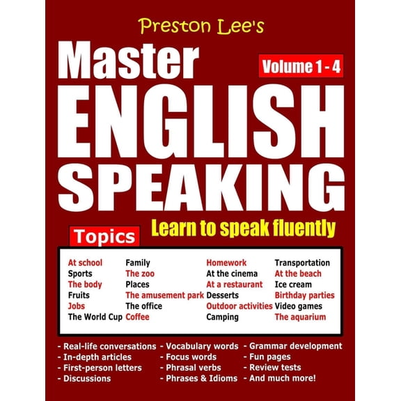 Preston Lee's Master English Speaking Preston Lee's Master English Speaking - Volume 1 - 4, (Paperback)
