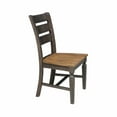 thumbnail image 4 of Vista Solid Wood Ladderback Chair - Set of 2 Chairs in Hickory/Washed Coal, 4 of 8