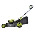 thumbnail image 3 of Restored Sun Joe iON100V-21LM 100-Volt iONPRO Cordless Self Propelled Lawn Mower Kit 21-Inch W/ 5.0-Ah Battery and Charger (Refurbished), 3 of 9