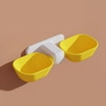 thumbnail image 2 of Wall Mounted Moisture-proof cats and dogs Adjustable Drinking Dish Yellow, 2 of 8