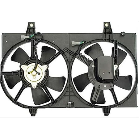 Dual Radiator and Condenser Fan Assembly - Pacific Best Inc For/Fit NI3115113 00-01 Nissan Maxima 00-01 Infinit