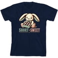 thumbnail image 3 of Short N Sweet Boy's Navy Crew Neck Short Sleeve Tee-XS, 3 of 4