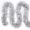 silver, variant on 16 Feet Christmas Foil Tinsel Garland for Christmas Tree Holiday Walll Rail Home Office Event Wedding Birthday Party Decor