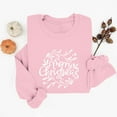 thumbnail image 6 of Ugly Christmas Sweatshirt for Women Long Sleeve Xmas Graphic Shirts Loose Holiday Gift Pullover Tops, XL Pink, 6 of 6