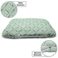 thumbnail image 3 of Fishing Pet Bed, Fishing Floats Fishery Knowledge Hobbies Summer Time Lake Adventures, Resistant Pad for Dogs and Cats Cushion with Removable Cover, 24" x 39", Almond Green Multicolor, by Ambesonne, 3 of 4