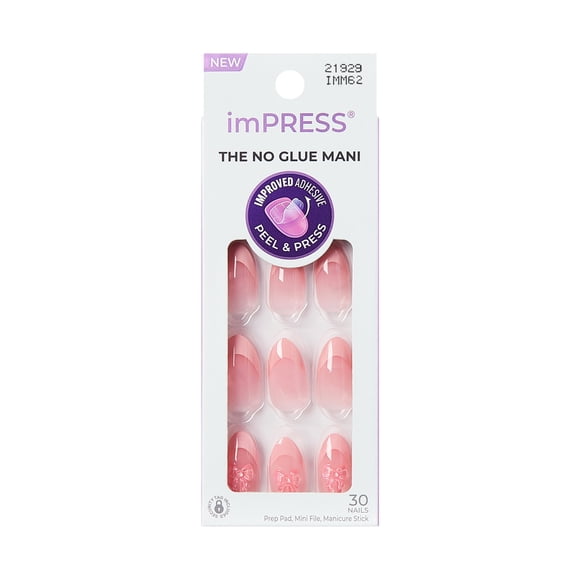 KISS imPRESS Nails - Glow Muse, Pink, Coffin, Medium
