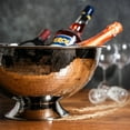 thumbnail image 3 of Handmade Hammered Copper Champagne Bowl & Copper Ice Bucket, Color Chrome, 3 of 5