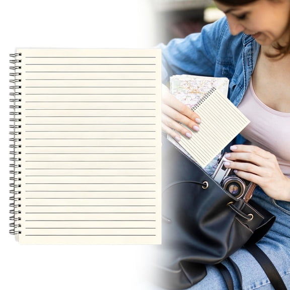 1Pc A6 Spiral Pocket Notebook, 160 Pages Plastic Cover Mini Lined Grid Blank Notebook, Waterproof Writing Journal, Portable Travel Memo Notebook for Daily Note Taking, Quick Jotting, Planning