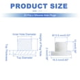 thumbnail image 2 of Uxcell 25 Pcs Tapón de Silicona en Forma de T, Diámetro 13.5 mm/0.53 Pulgadas, Tapón de Silicona Impermeable Reutilizable, Tapón de Sellado Sólido para Agujeros Redondos en Equipos de Tuberías, Blanco, 2 of 7