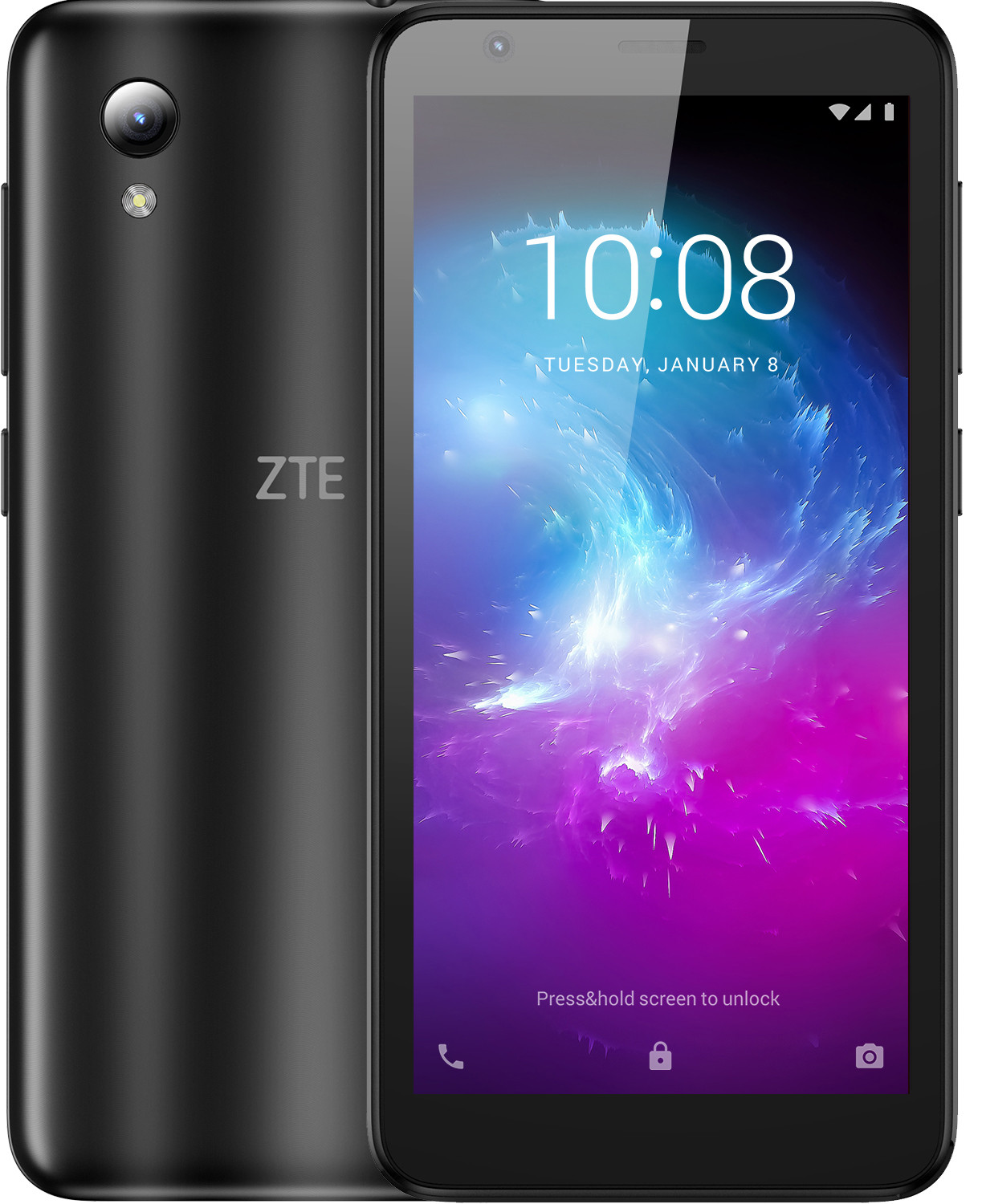 Zte Blade L8 Smartphone 16 Gb Schwarz Dual Sim New ZTE Blade L8, 16GB Dual Sim, GSM Factory Unlocked Smartphone