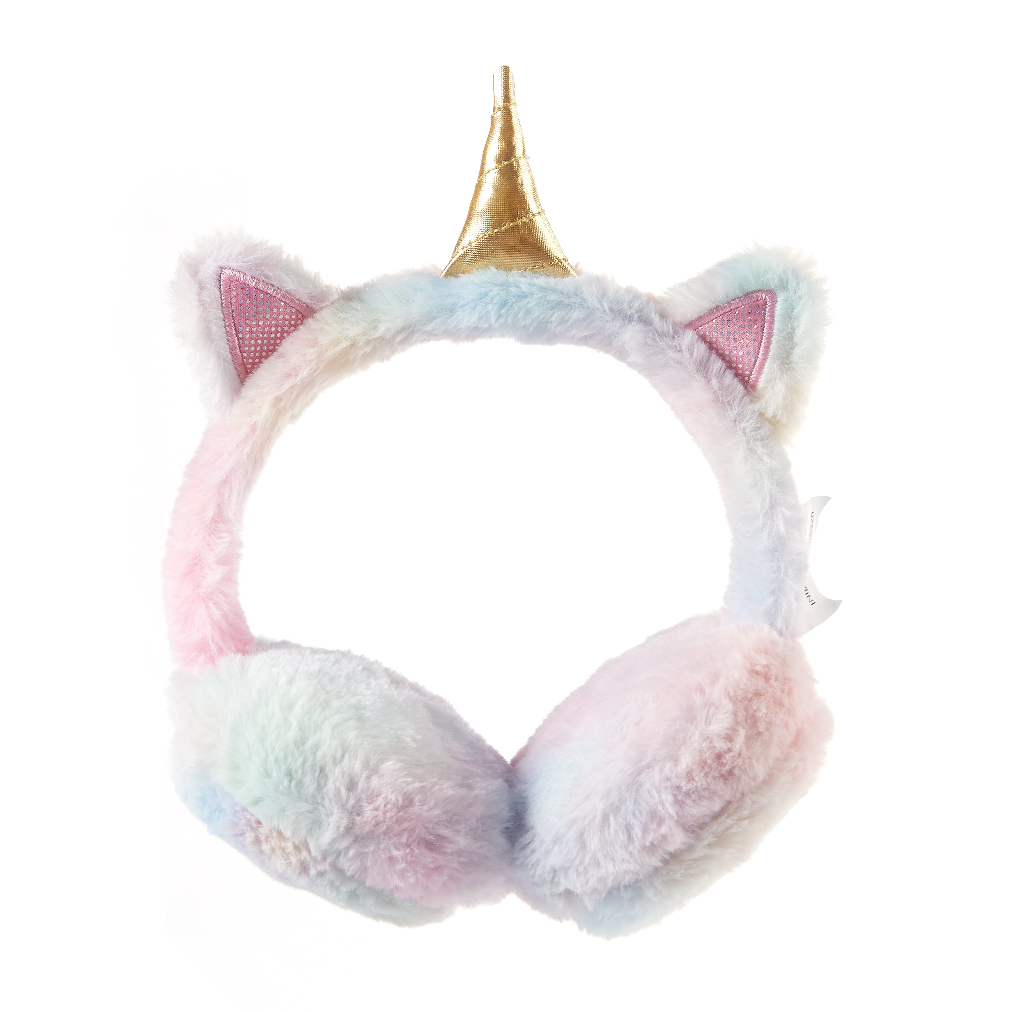 Heritage Club Kids 2 Piece Set, Includes 50" x 60" Soft Plush Throw and Faux Fur Earmuffs, Llamacorn