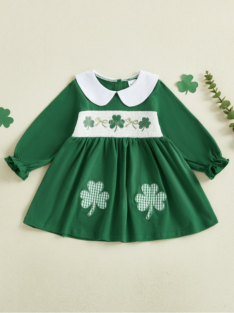 green emerald velvet dress Baby Girl Christmas Romper Dress and Bow Headband Set 0-18 Months 0-6M main image 0