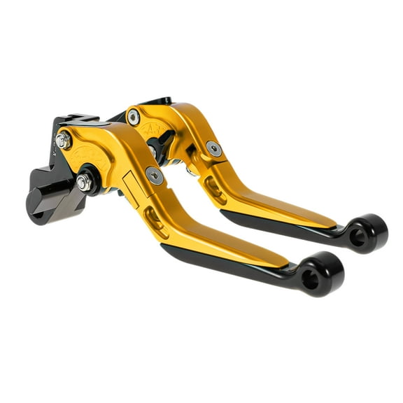 Short Long Brake Clutch Lever for Kawasaki VERSYS 650 2015-2023 Adjustable Motorcycle Handlebar Brake Lever Aluminum Alloy Gold Tone Handle Black End