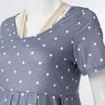 thumbnail image 4 of Robe d'Allaitement d'Été pour Femmes Enceintes à Manches Courtes, Chemise de Nuit, Robe de Nuit, 4 of 5
