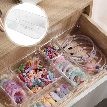 Minkissy 3Pcs Bathroom Organizers and Storage with Clear Acrylic Bins