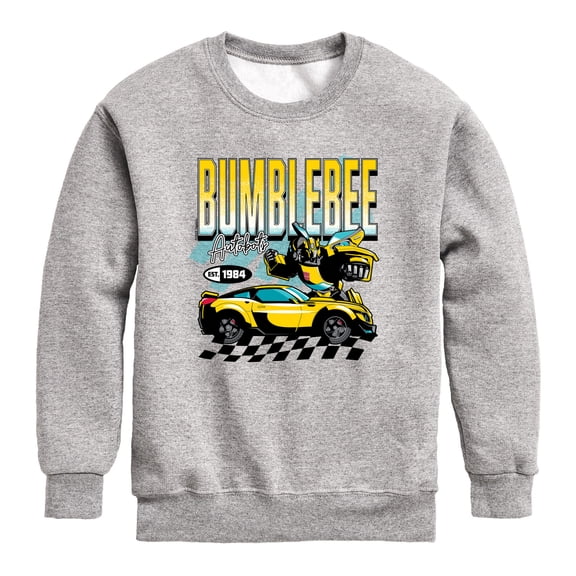 Transformers - Bumblebee Racing - Youth Boys Crew Fleece Sweatshirt