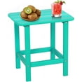thumbnail image 3 of Wubio 19'' Adirondack Side Table, Rectangular HDPE End Table, Weather Resistant and Easy Maintenance, Aruba, 3 of 8