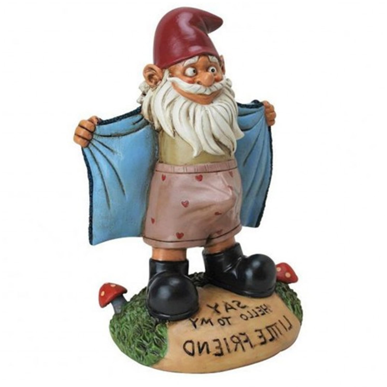 Yard Gnome Sculpture Dwarf Statue Plumber Figurine Large Garden Leprechaun Lawn 