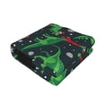 thumbnail image 3 of Throw Blanket for Couch Sofa and Bed, Dino Christmas Party Soft Plush Throw Blanket, Fuzzy Cuteness Comfy Warm Washable Flannel Blanket Throws for All Season, 3 of 8