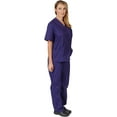thumbnail image 2 of Two Piece Scrub Set (Purple, Small), 2 of 8
