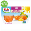 (4 Pack) Dole Mixed Fruit Cups in Peach Flavored Gel, 4.3 oz