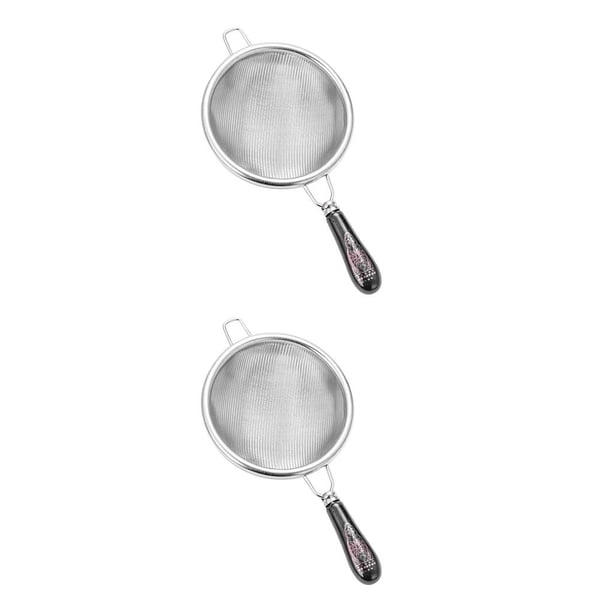 Infusor de té Toystoory de Acero inoxidable mango largo Negro blanco